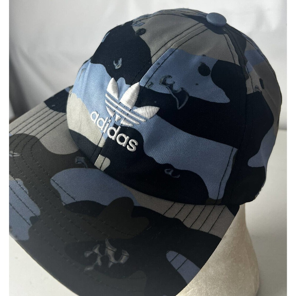 Adidas Ball Cap Hat Adjustable Logo Spellout Camouflage